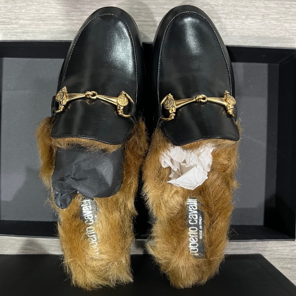 Roberto Cavalli Faux Fur Loafers Size 36EU - Picture 2 of 7